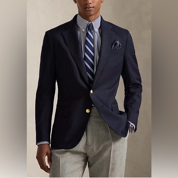 Ralph Lauren Other - Ralph Lauren men’s suit jacket / Polo blazer. 100% wool. 2-button. Navy blue. 46